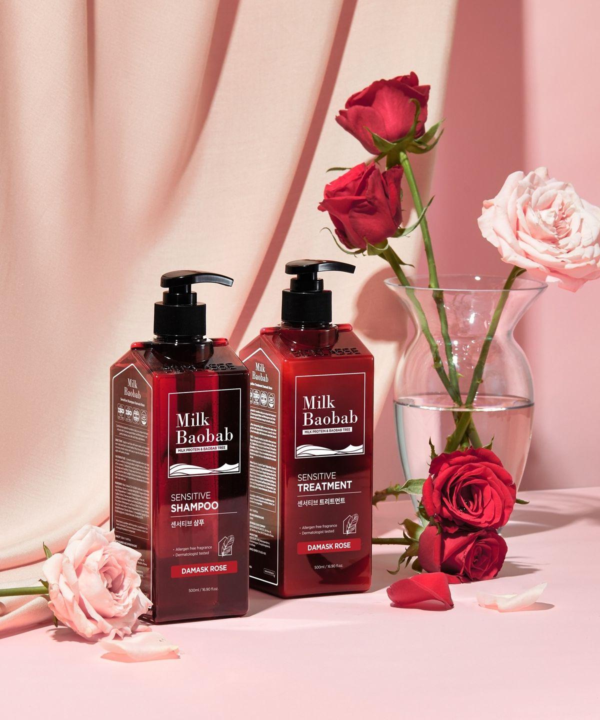 [Sensitive Scalp] Sensitive Shampoo 500ml + Treatment 500ml Damask rose