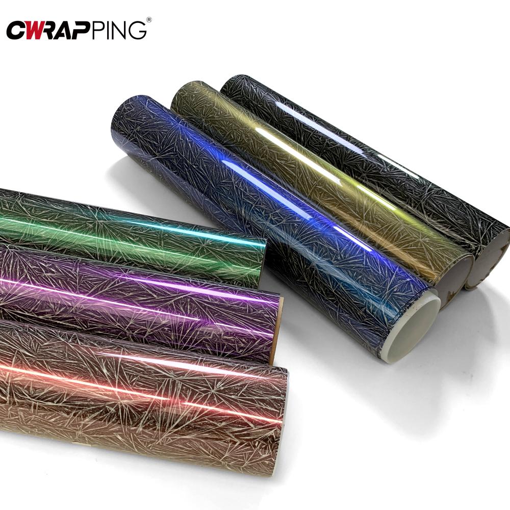 Ice Crack Texture Film Wrapping PVC Stickers for Car Wrap Vinyl Full Body Whole Roll Auto Body Films Motorcycle Adhesive Vinyl