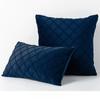 Pack of 2 Velvet Plaid Throw Pillows Sofa Decorative Pillow Covers Soft Solid Cushion Case for Bedroom Car Outdoors
