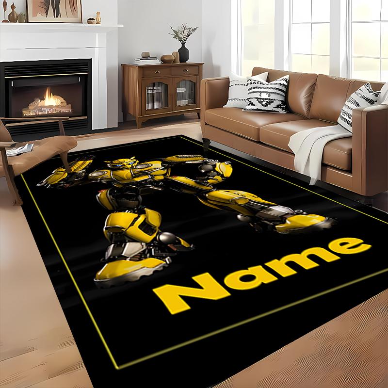Custom personalization Bumblebee Area Rug - Perfect For Kitchen, Bathroom,Laundry Room Decor Large Size Available,Gift All Seasons