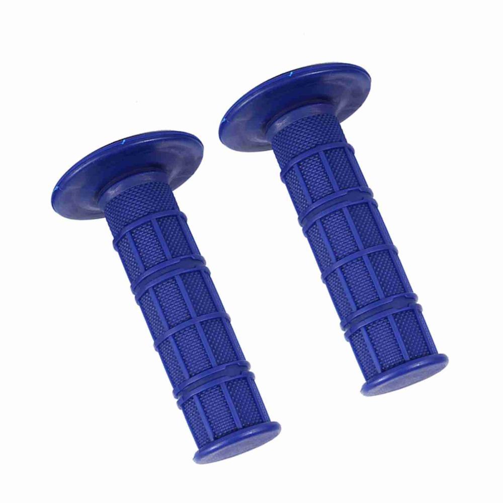2PCS Silicone Material Soft Handle Grips Blue Rubber Handle Grips Durable Motorcycle Grips  For ATV