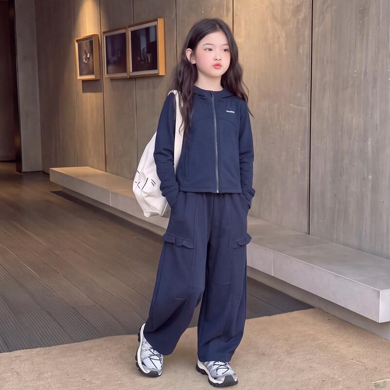 Moonkids Girls' Autumn Casual Sportswear Set