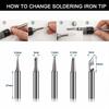 90W Soldering Iron Kit Temp Adjustment Electronic Iron Portable Solder Tool