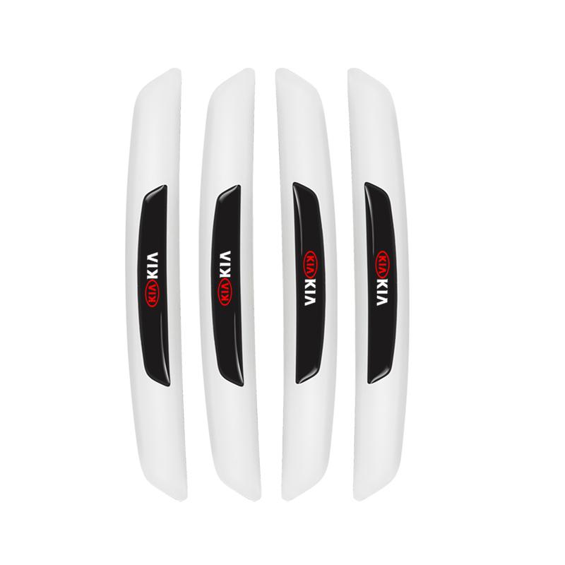 DWBR1 4Pcs Car Door Rearview Mirror Protector Stickers Rubber Anti-Collision For Kia GT-Line Sportage Ceed Rio Picanto Sorento Soul
