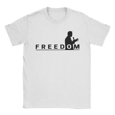 Einzigartige FREEDOM CHARLIE KIRK T-Shirts Herren Rundhals 100% Baumwolle T-Shirts Kurzarm T-Shirt Bedruckte Kleidung