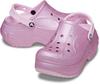 Crocs Bella Glitter Clog Sports Ballerina Cm Sandals, Pink, 21.0