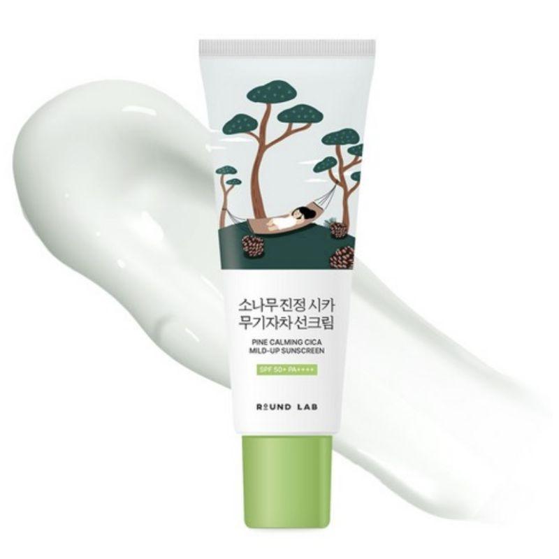 ROUND LAB Pine Tree Soothing Cica Mineral Sunscreen SPF50+ PA++++ 40ml 1pcs