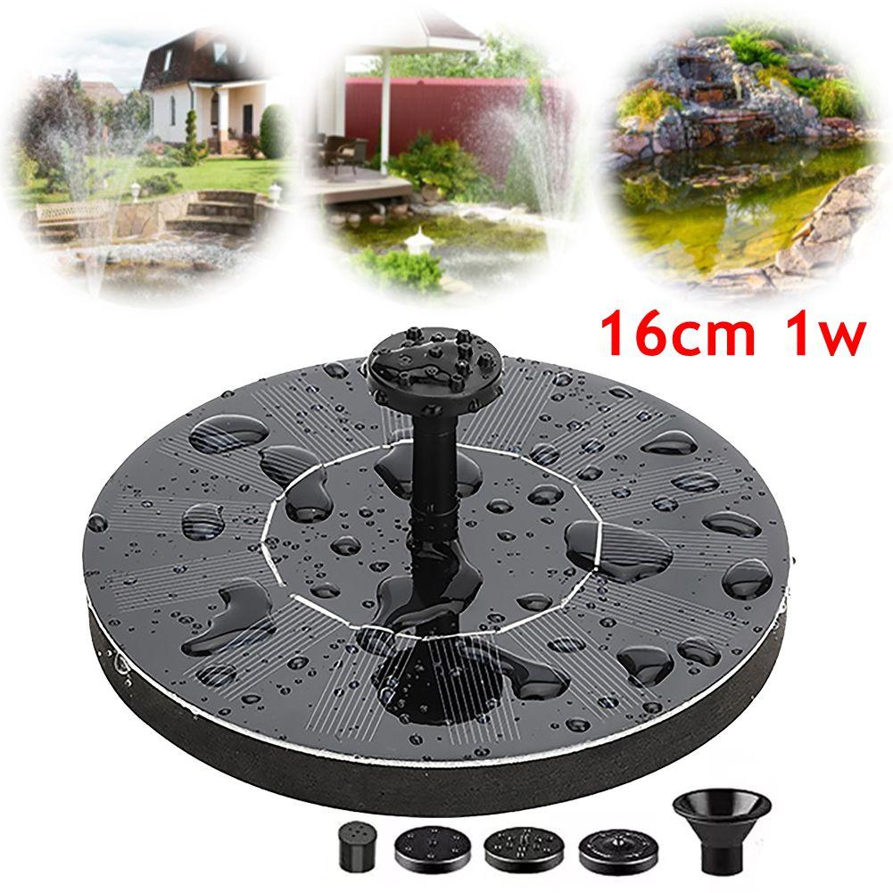 1.2W/1W Solar Fountain Pump Kit 35-50CM Solar Powered Floating Fountain Pump for Garden Pond Pool Fish Tank Bird Bath Decoration