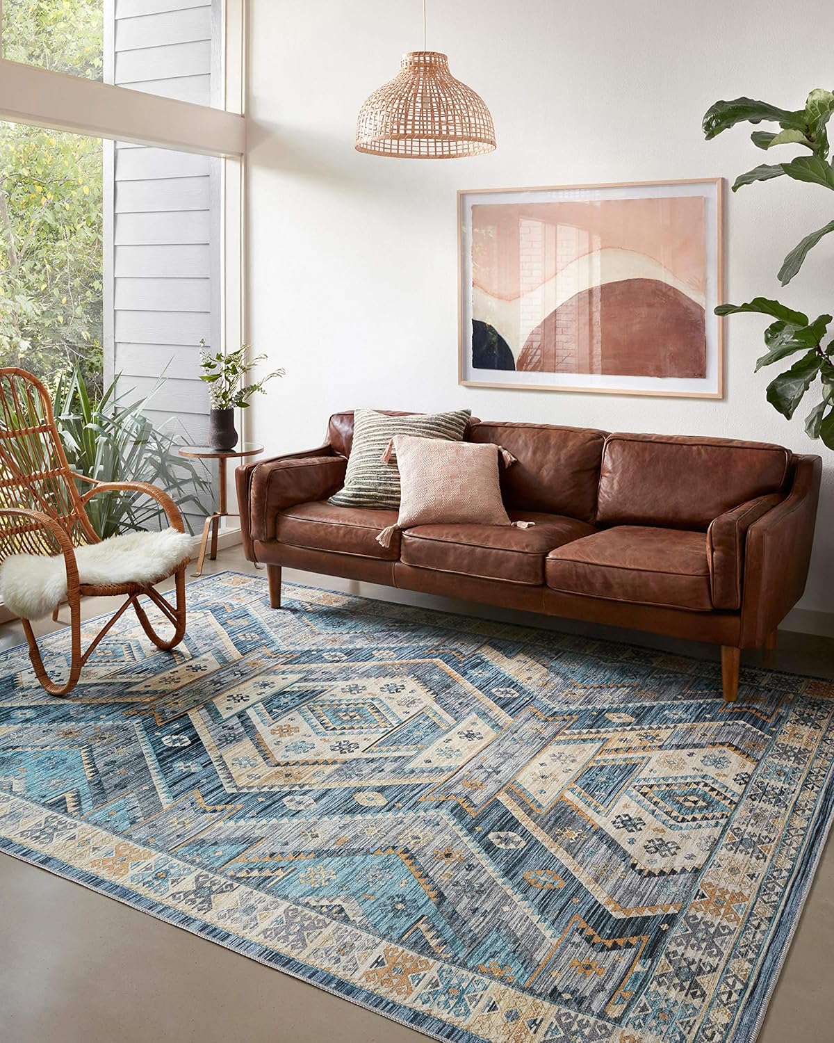 

VIKAMA Living Room Sofa With Full Carpeting - High-End And Luxurious Bedroom Bedside Rug - Large-Sized Home Decoration 80cm x 120cm
