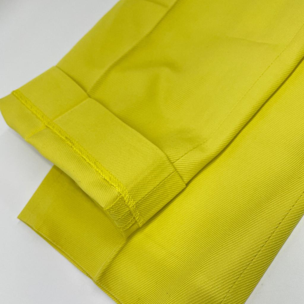 DRAWER Yellow Cotton Twill Slim Pants Bottoms 38 yellowUsed