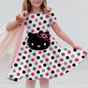 Sanrio Summer Fashion Polyester Lightweight Cartoon Cute Series 3D Hello Kitty Printed Girl's