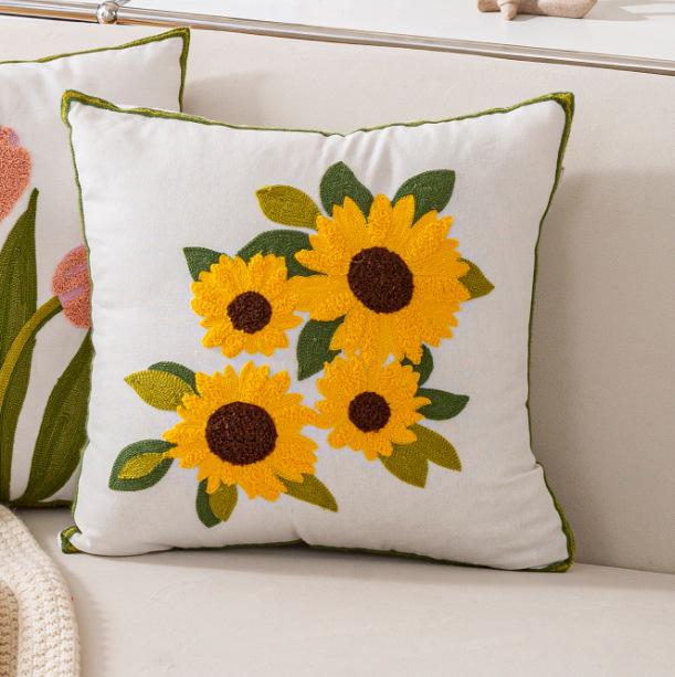 American Cotton Pillowcase Fabric Sofa & Bed Cushion Cover, Washable