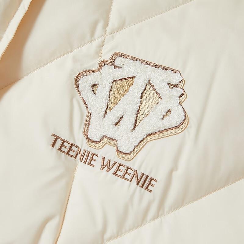 Teenie Weenie Women's Faux Lambswool Spliced Hooded Down Jacket