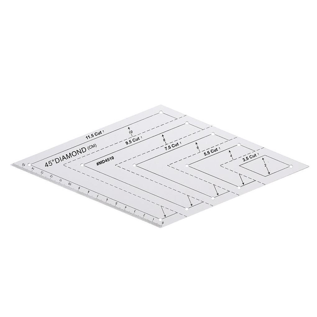 4Pcs Lightweight Quilting Ruler Hexagon 60-Degree Templates Handmade Patchwork Ruler Sewing Rulers Measuring Tools