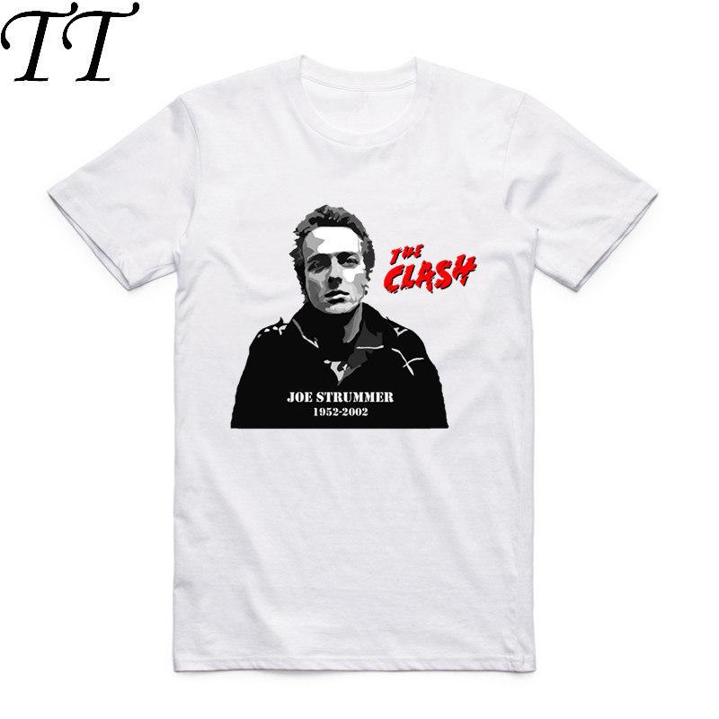 2019 Men And Women Print Music Band The Clash - Joe Strummer Fashion T Shirt O-Neck Short Sleeve Summer Casual T-shirt HCP960