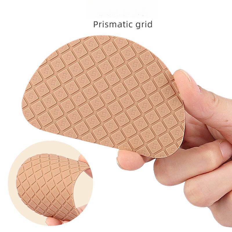 High Heels Anti-skid Heel Semi-round Sole Sticker, Soft and Hard Moderate, Ribbed S-pattern Anti-skid, Anti-noise, Anti-wear Sole Patch