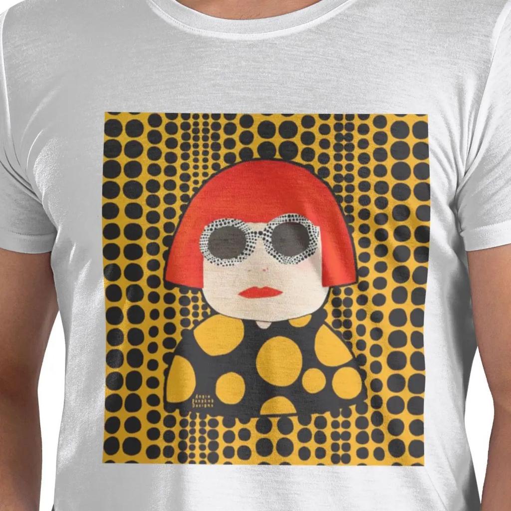 Letní Yayoi Kusama Abstraktní malba Pánské tričko Módní Oversized trička Pánská s kulatým výstřihem Bavlněná trička Krátké Letní Pánské