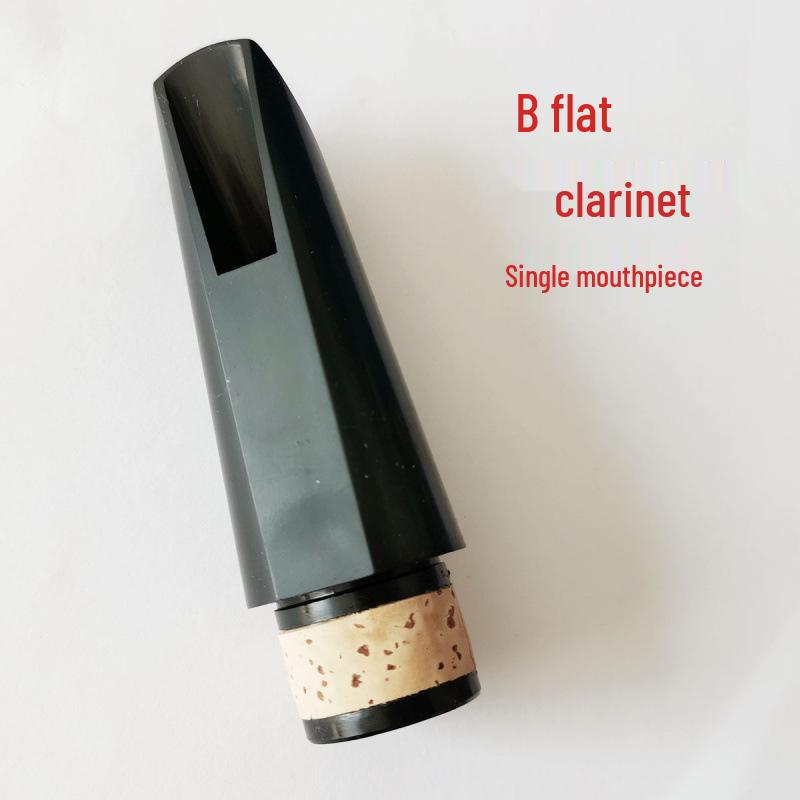 Black Bb Clarinet Mouthpiece with Reed Tip & Soft Pad