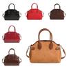 Shoulder Bag Suede Boston Shoulder Bag Handbag Solid Color Tote Bag Slouchy Hobo Bags  Holiday