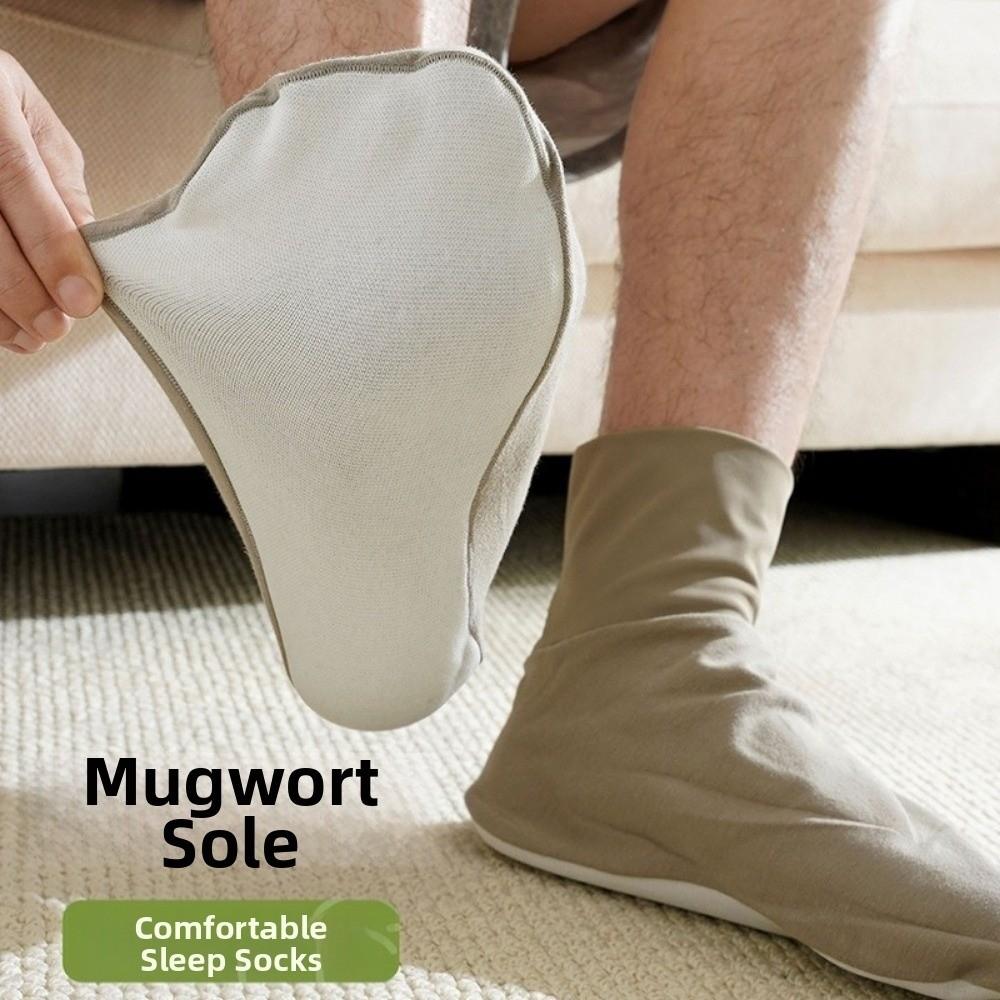 Keeping Warm Air Conditioning Sleep Socks Mugwort Bottom Middle Tube Socks Winter Season