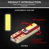 10Pcs T5 Led Bulb Canbus W3W 74 286 W1.2W Super Bright Auto Dashboard Gauge Lamp Car Warning Indicator Instrument Cluster Lights