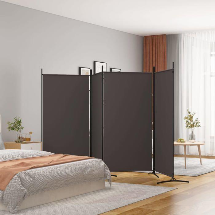 VidaXL Cloison de Séparation 4 Panneaux Séparateur de Pièce Pliable Diviseur Écran d'Intimité Paravent Décoration Salon 350263