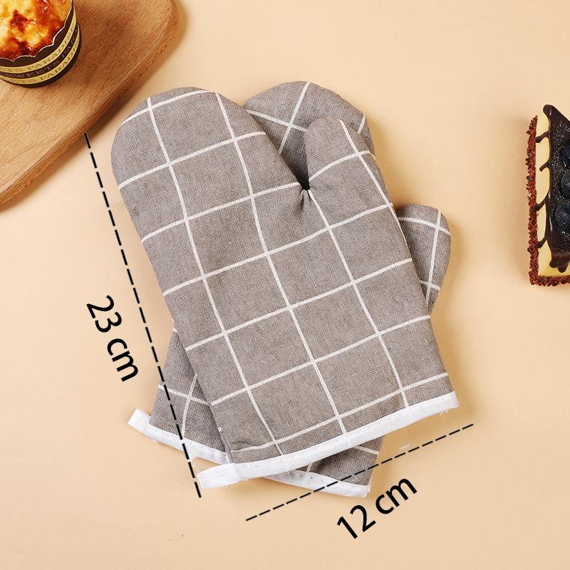 Matlagningsbakhandskar Ugnsvantar Mikrovågshandskar Högtemperatur Värmebeständiga Linnehandskar Hem Kök Verktyg Bakformar