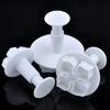 Outils de Cuisine pour la Pâtisserie 3 Pièces/Ensemble Silicone Hortensia Fondant Décoration de Gâteau Coupe-Emporte-Pièce à Piston Moule Fleur Épanouie Outils de Gâteau Maison