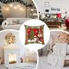 Christmas Pillow Covers 15x15Inch Christmas Theme Soft Pillowcase Cushion Covers With Tree And Snowflake Design For Home Living