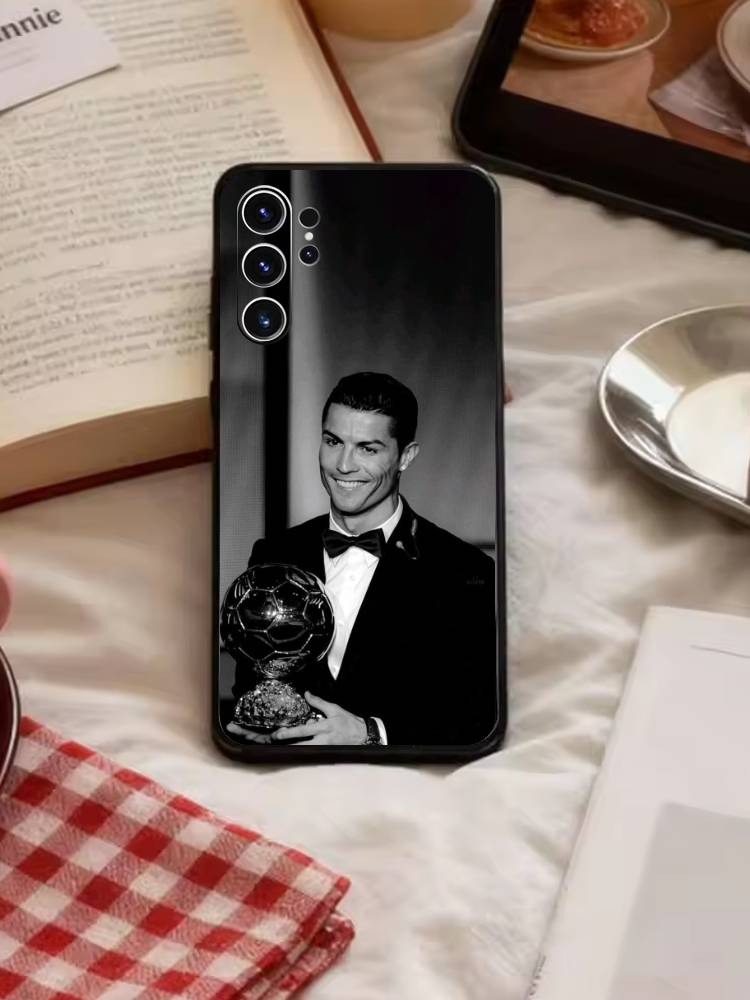 Player L-Ronaldo C-CR7 Phone Case For Samsung S26,S25,S24,S23,S22,S21,S20,Ultra,Plus,FE Black Soft Cover