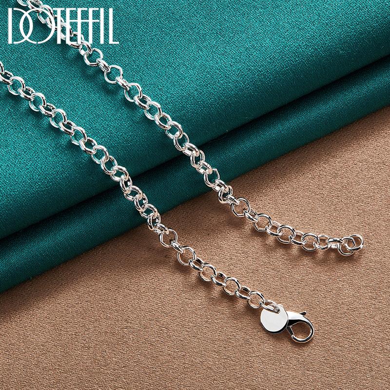 Silver Flower Necklace Fashion Wedding Jewelry