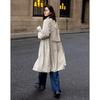 Damen Academy Stil Falten-Trenchcoat