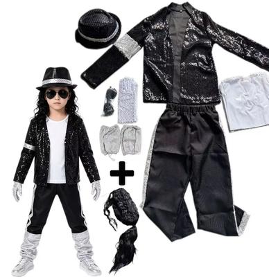 New Michael Jackson Cosplay Wig Or Glasses MJ Black Curly Synthetic Wig Hair Headwear Halloween Cosplay Wigs Accessories Prop