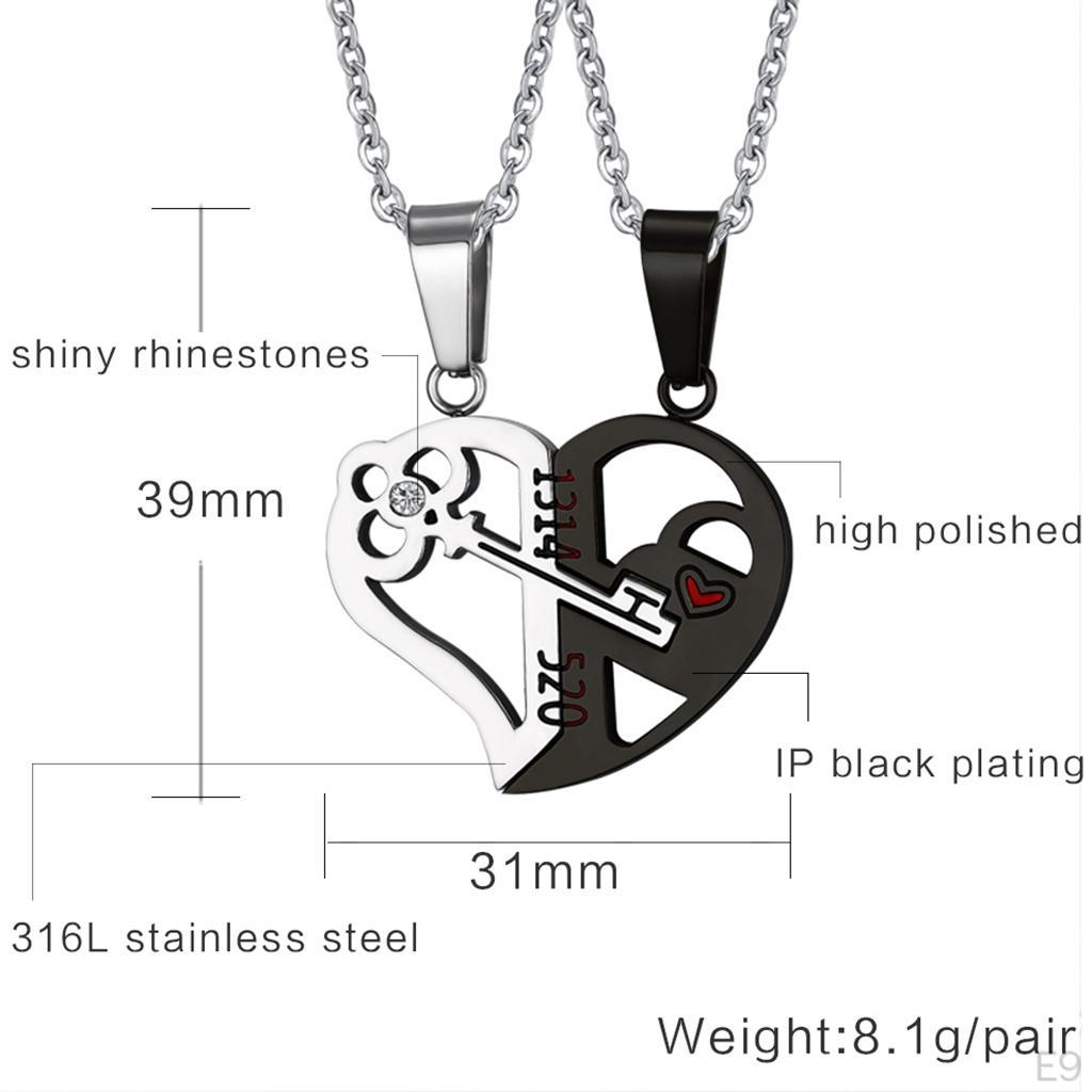 Her Matching Puzzle Stainless Steel Couples