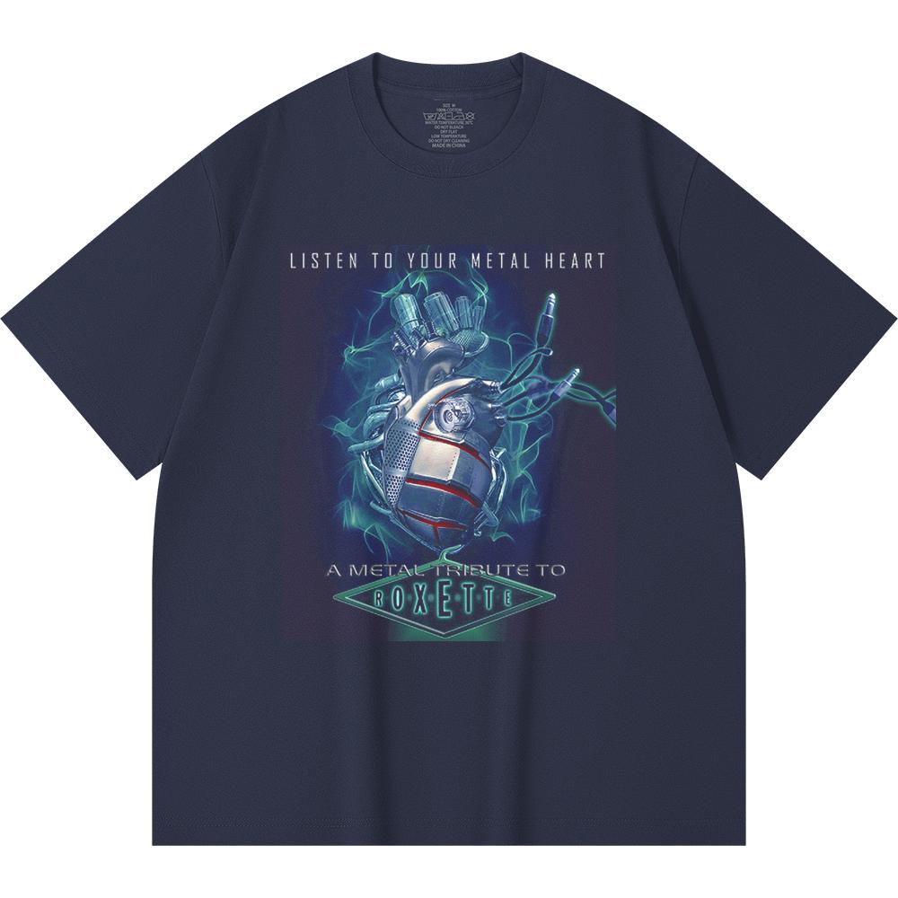 230 Gsm 100% Βαμβακερό T-Shirt Heavy Metal Μπάντα Ροκ Δημοφιλής Μουσική Εκτύπωση Unisex Βαμβακερό T-Shirt