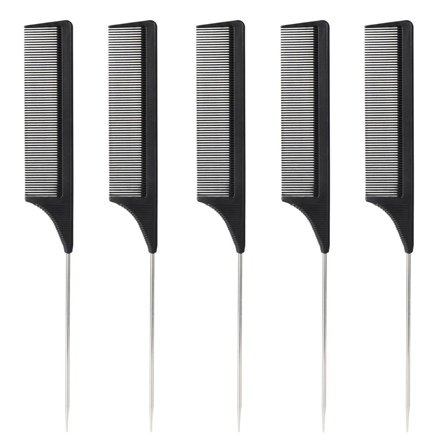 

5 Pieces Styling Hair Comb Anti Static Ponytail Comb Makeup Comb Hair Clipper Accessories Hair Comb Special for Real Hair Wigs