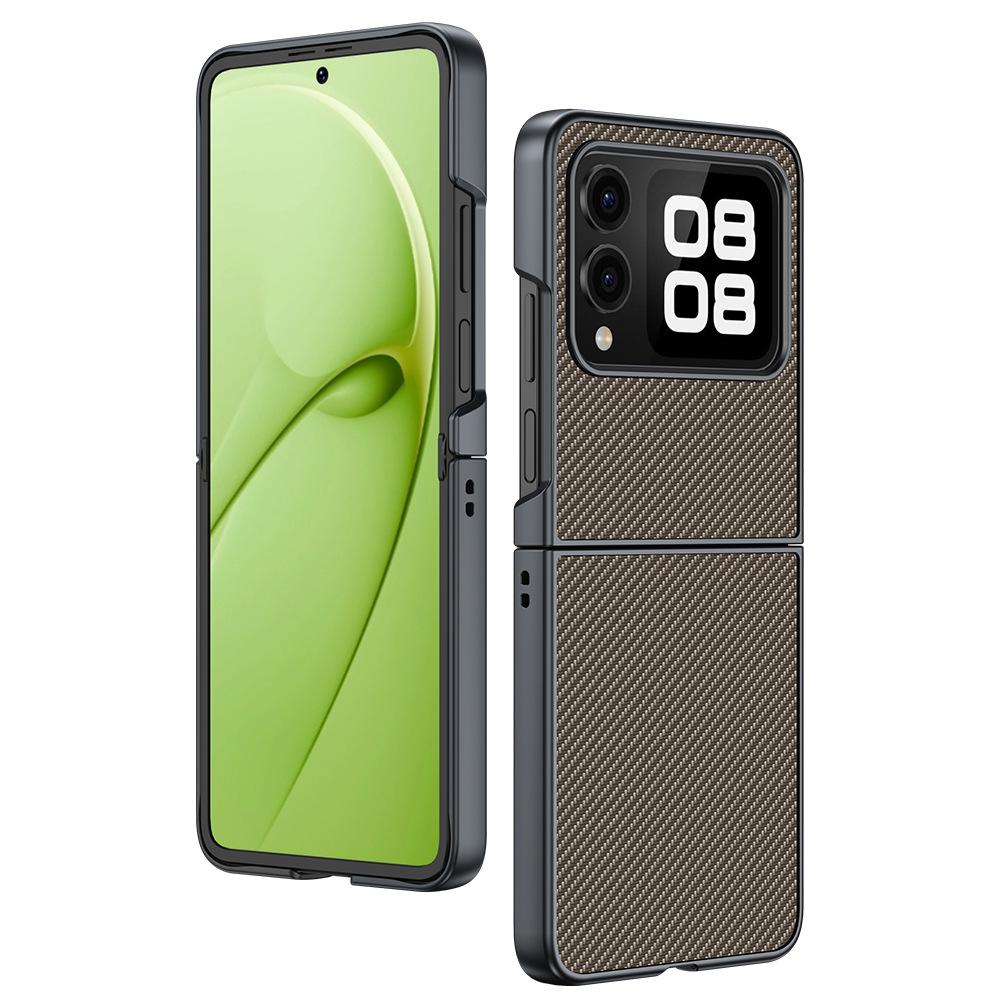 Applicable to Huawei novaflip mobile phone case Carbon fiber Kevlar pattern anti-drop ultra-thin novaflipS protective case