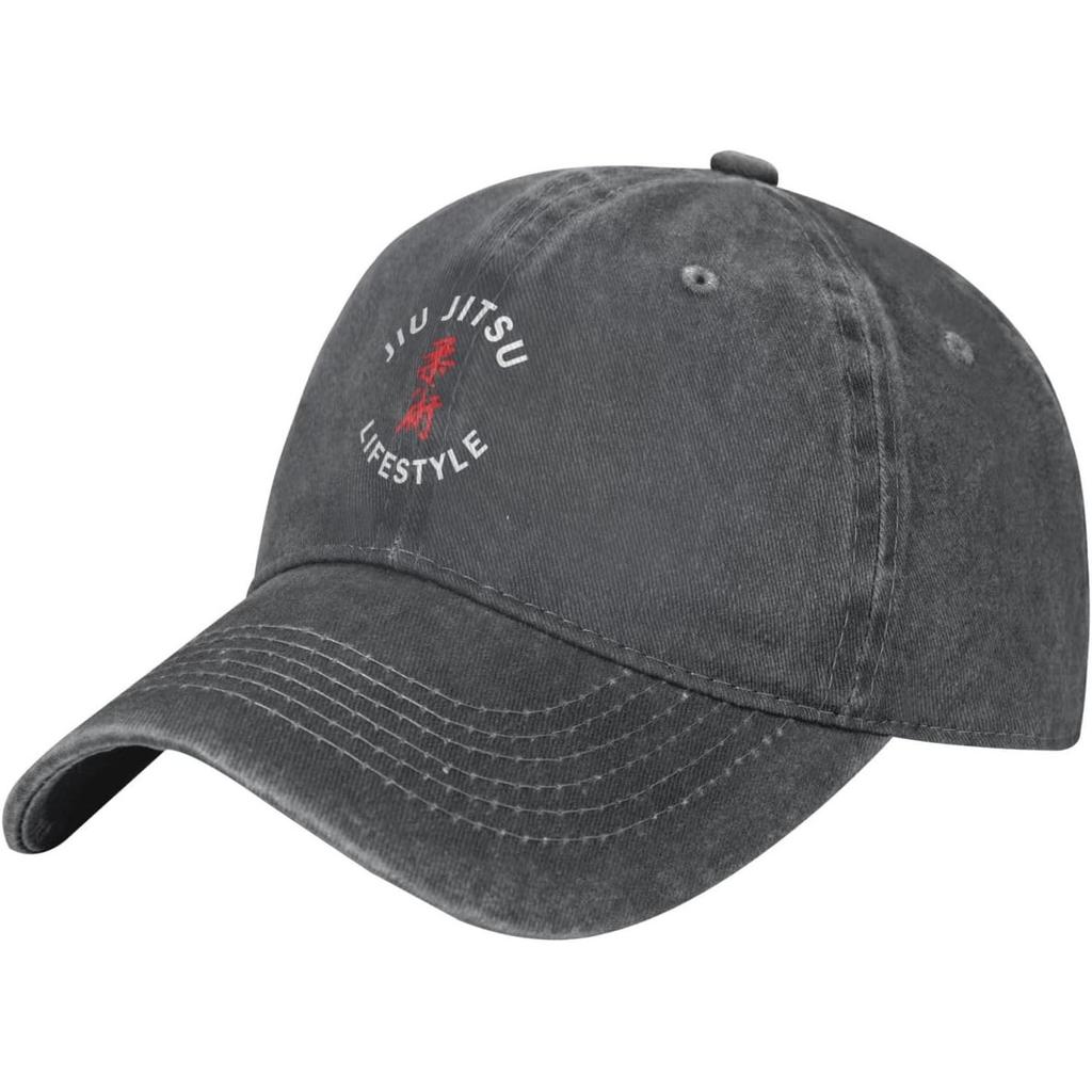 Jiu Jitsu Lifestyle Washed Cotton Baseball Cap Unisex Adjustable Dad Hat for Sun Protection