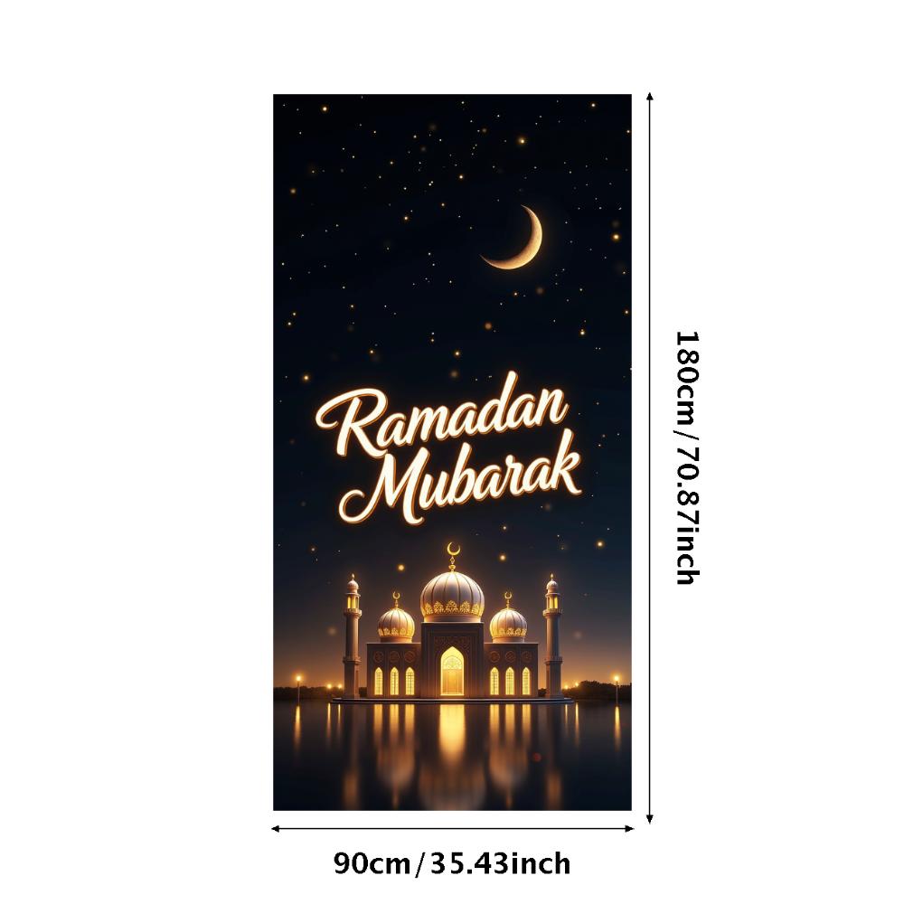 Decorative Mubarak Decoration Ramadan Banner Ramadan Photography Props For Muslim Holiday Event Decoration Community Event