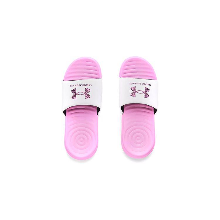 Under Armour Ansa Soft Sole Comfortable Sports Slippers Kids Footwear Pink 3024439-600