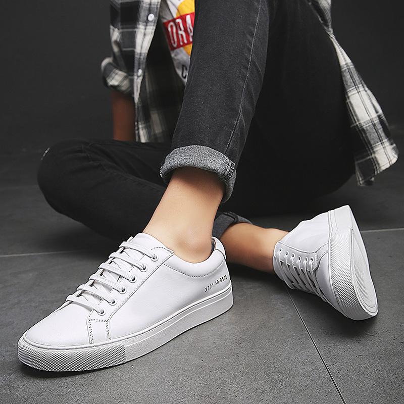 Genuine Leather Men Casual Shoes Luxury Brand Comforthable Italian Men's Shoes Top Quality Designer Shoes Antiskid Sport Sneaker
