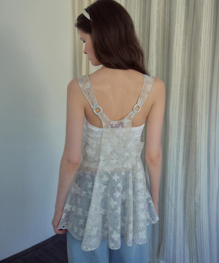 Aueonoseuteljia Flower Jacquard Layered Blouse_Cream(Ob6Bl11)