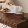 Creative PU Leather Tissue Box Square Shape Soft Rectangular Napkin Dispenser Rack Tissue Case for Living Room