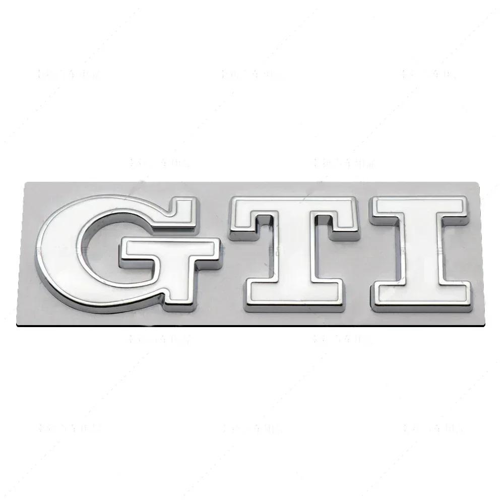 Valve Stems Caps Metal GTI Logo Car Rear Trunk Emblem Side Sticker For Volkswagen VW Golf 4 5 6 7 8 Polo Jetta Tiguan Passat T-