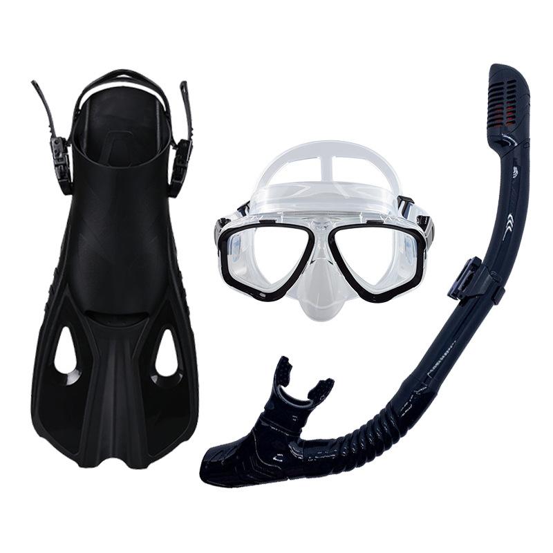 Outdoor sports equipment snorkeling Sambo large frame diving goggles fully dry breathing tube fins snorkeling set