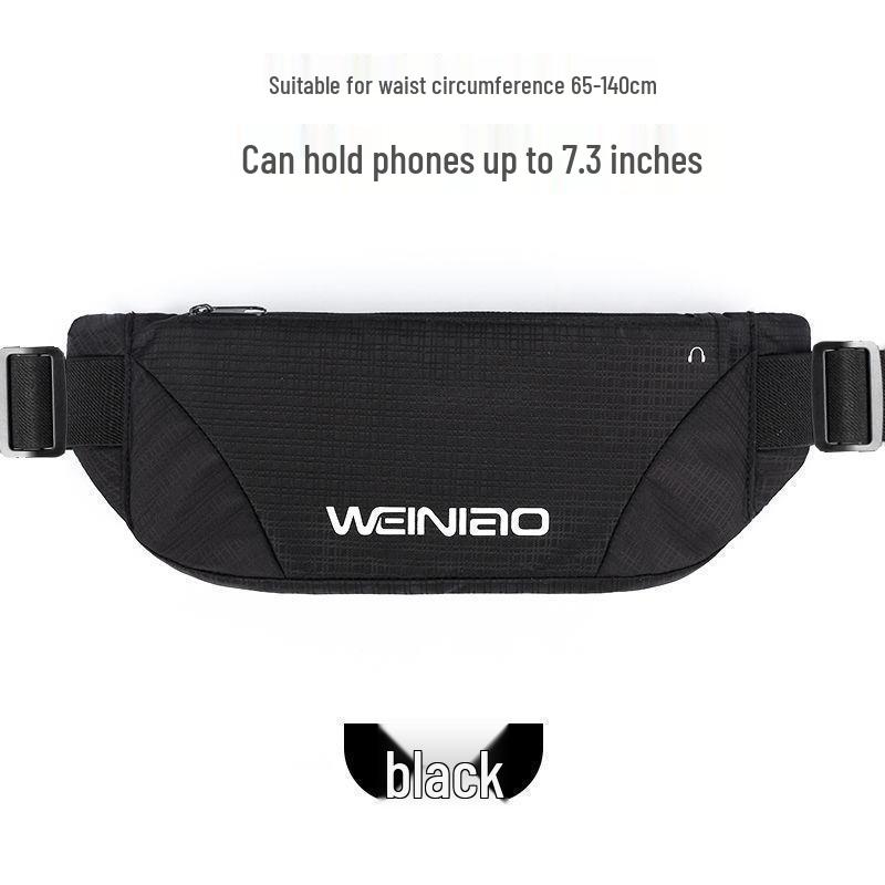 

Unisex Sweatproof Running Waist Bag - No-Bounce, Invisible Phone Pocket for Morning Runs