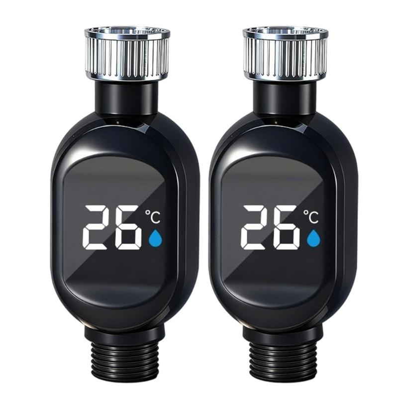 Strong Steel Shower Head Temperature Monitors Waterproof Housing Fast Thermal Response Bathroom Upgrades