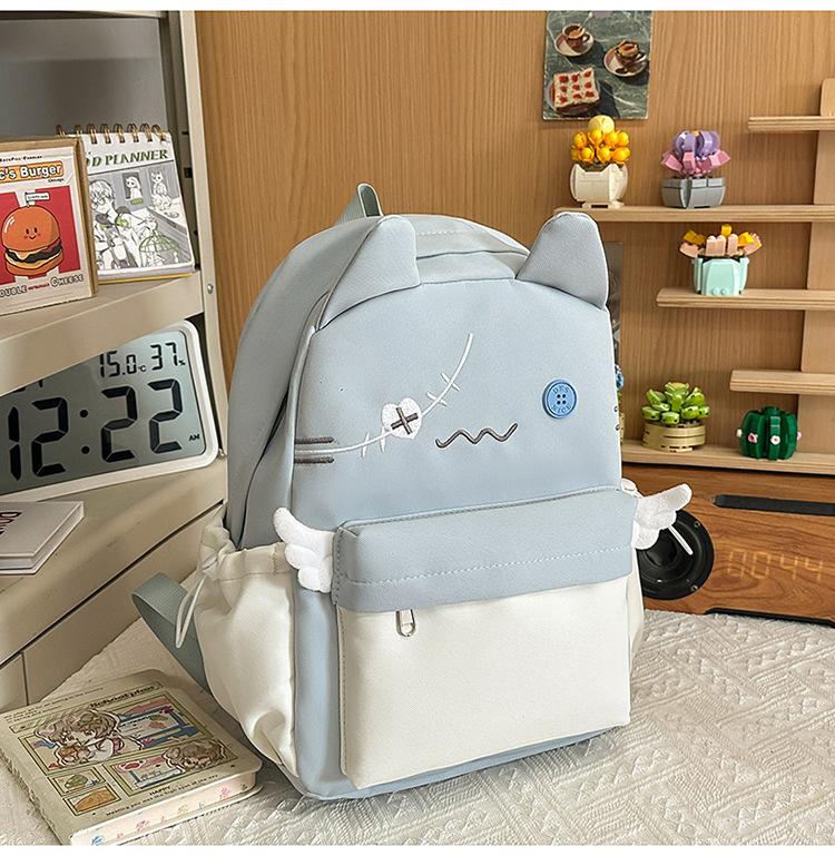 Schoolbag new women's backpack, high-end feel, niche Korean backpack, stylish cute, large capacity backpack for women