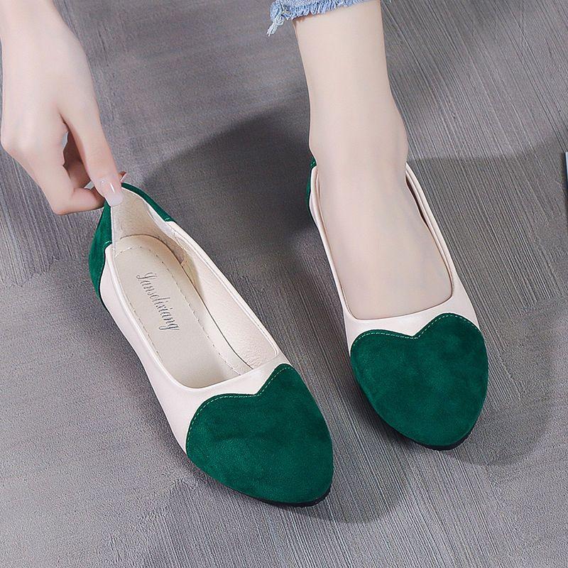 Damen Ballerinas Sommer Spleißfarbe Slipper für Damen 2025 Trend Lässig Bequem Modisch Frühling Jung Schuh Aktion