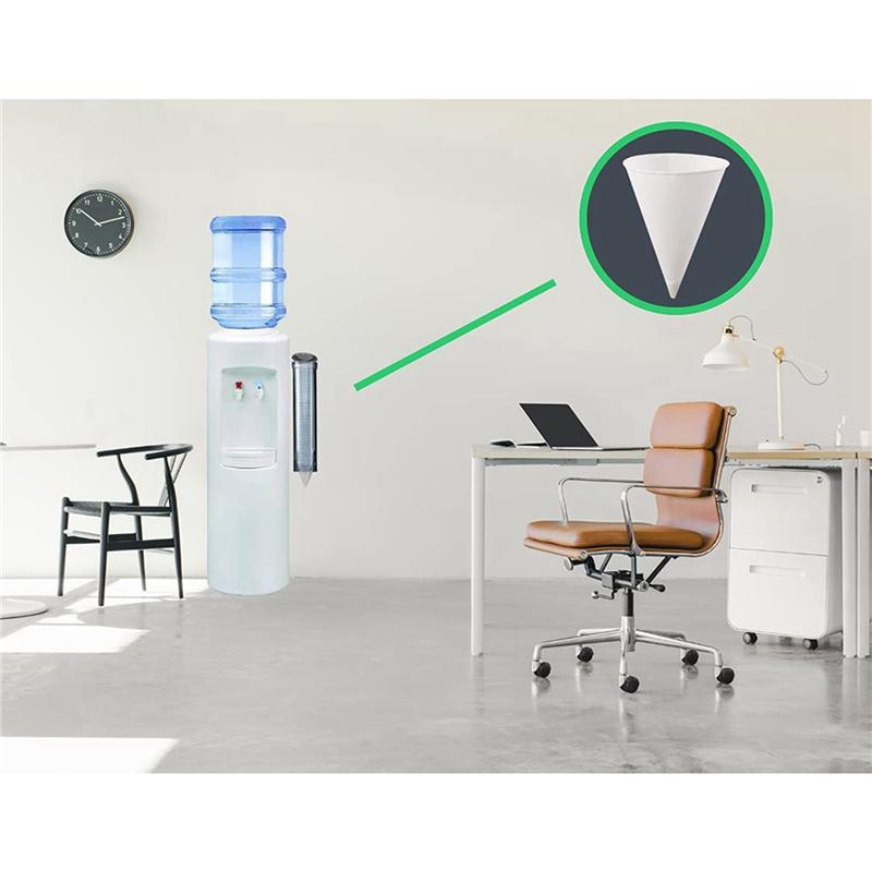 ABWR-White Paper Cone Cups, Snow Cone Cups,Coated Leakproof Cone Paper Cups For Slush, Shaved Ice, Water 800Pcs